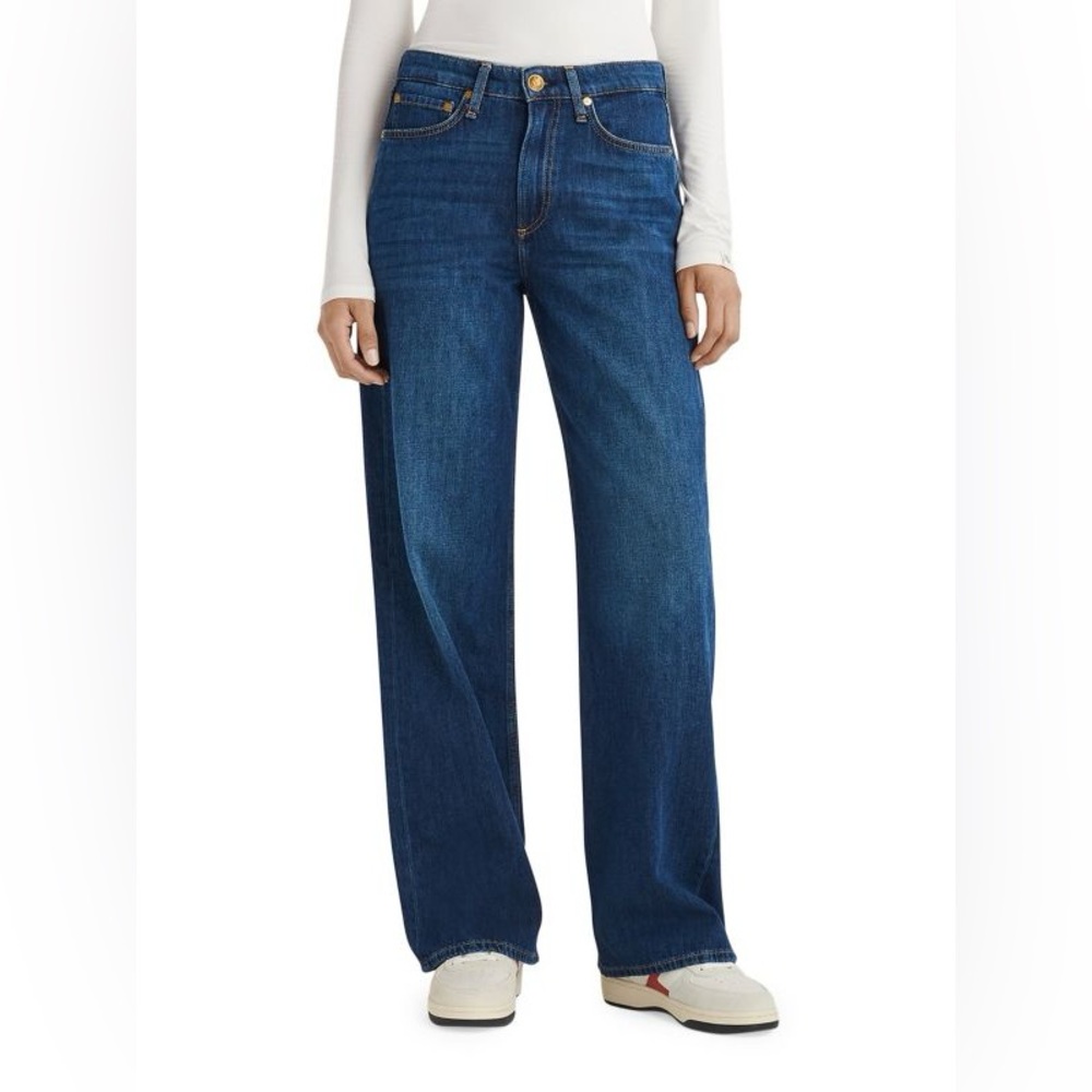 rag & bone Logan Mid-Rise Wide-Leg Jeans